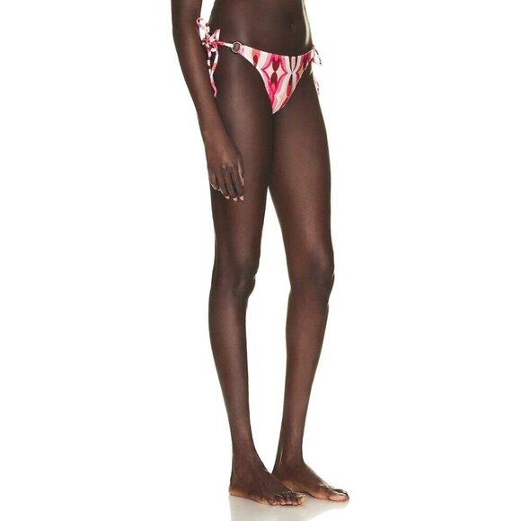 PatBO Twist String Bikini Bottom in Flamant Large New Womens Swim - Picture 12 of 16